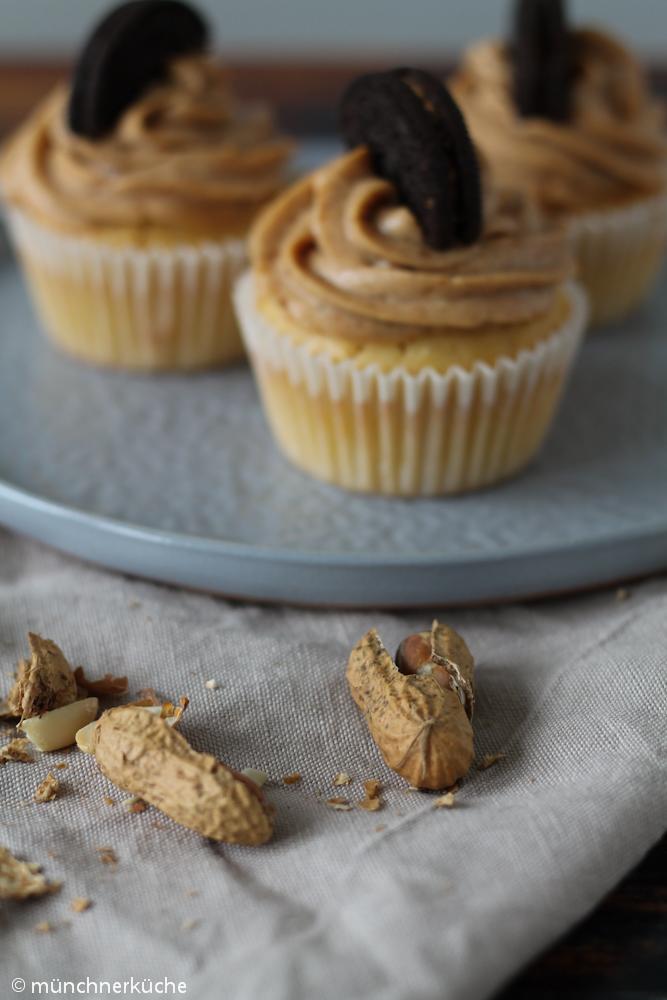 Rezeptbild: Cupcakes mit Erdnussbutterfrosting