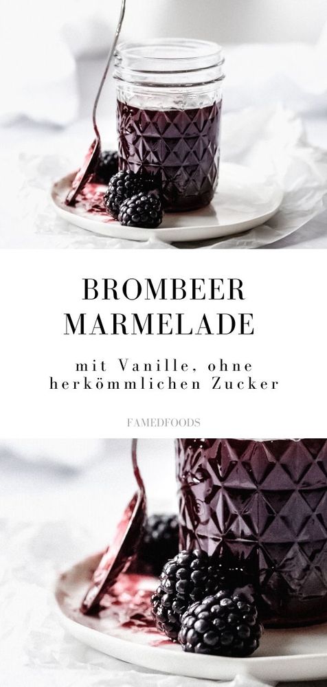 Rezeptbild: Brombeer Marmelade mit Vanille ohne Zucker
