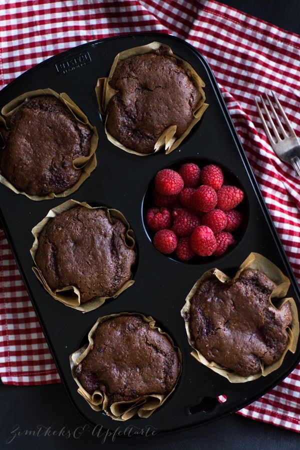 Rezeptbild: Gesunde Himbeer-Schoko-Muffins