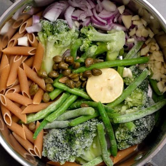 Rezeptbild: Grüne One-Pot-Pasta