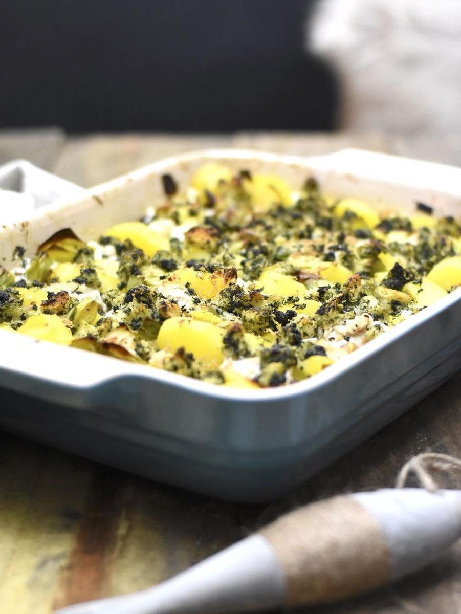 Rezeptbild: KABELJAU-LAUCH-AUFLAUF MIT KARTOFFELN