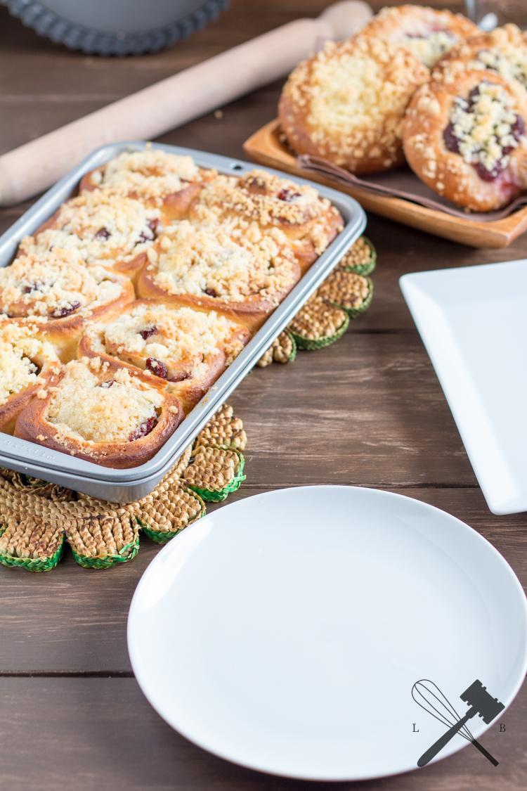 Rezeptbild: Cherry Streusel Rolld oder Taler