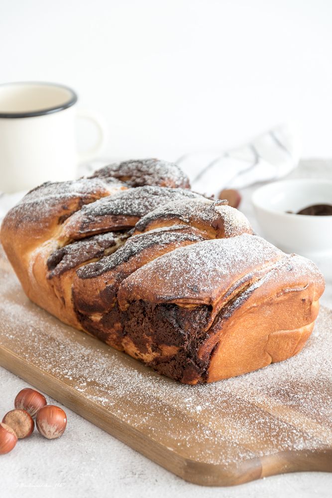 Rezeptbild: Babka mit Schokocreme