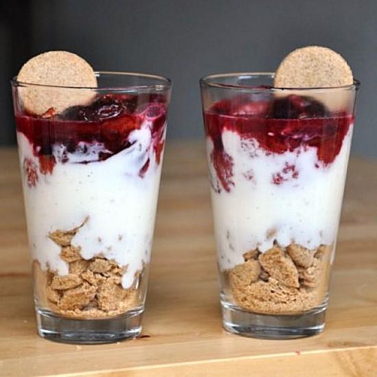 Rezeptbild: Verrine mit Pflaumen