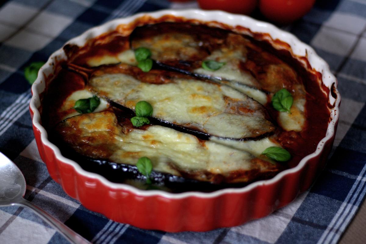 Rezeptbild: Überbackene Auberginen in Tomatensauce – lecker & Low Carb