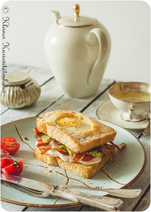 Rezeptbild: Egg-in-a-Hole-Frühstückssandwich