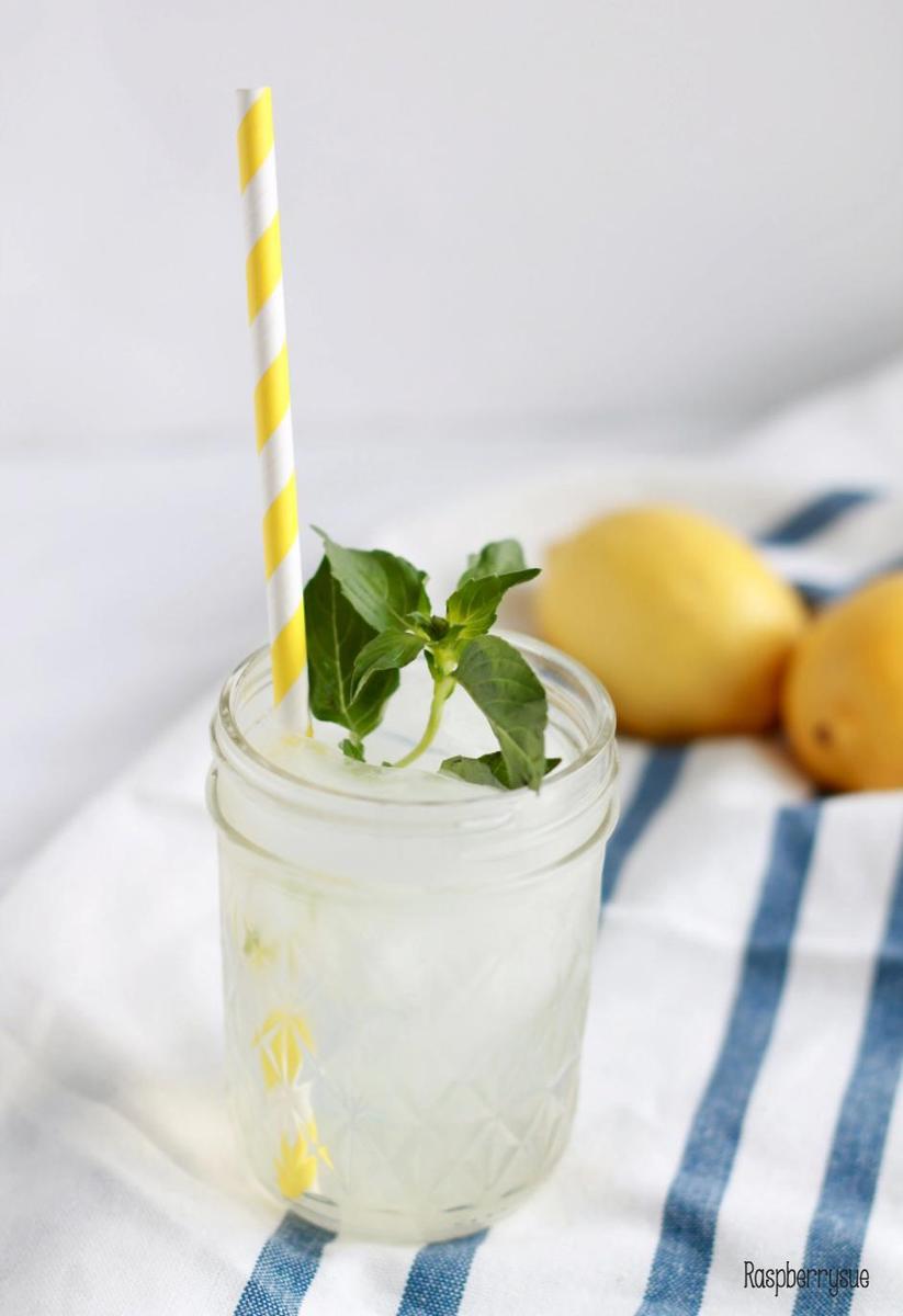 Rezeptbild: Limonadensirup mit Minze