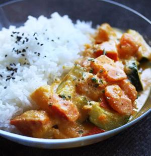 Rezeptbild: Kürbis in Ananas-Sesam-Soße