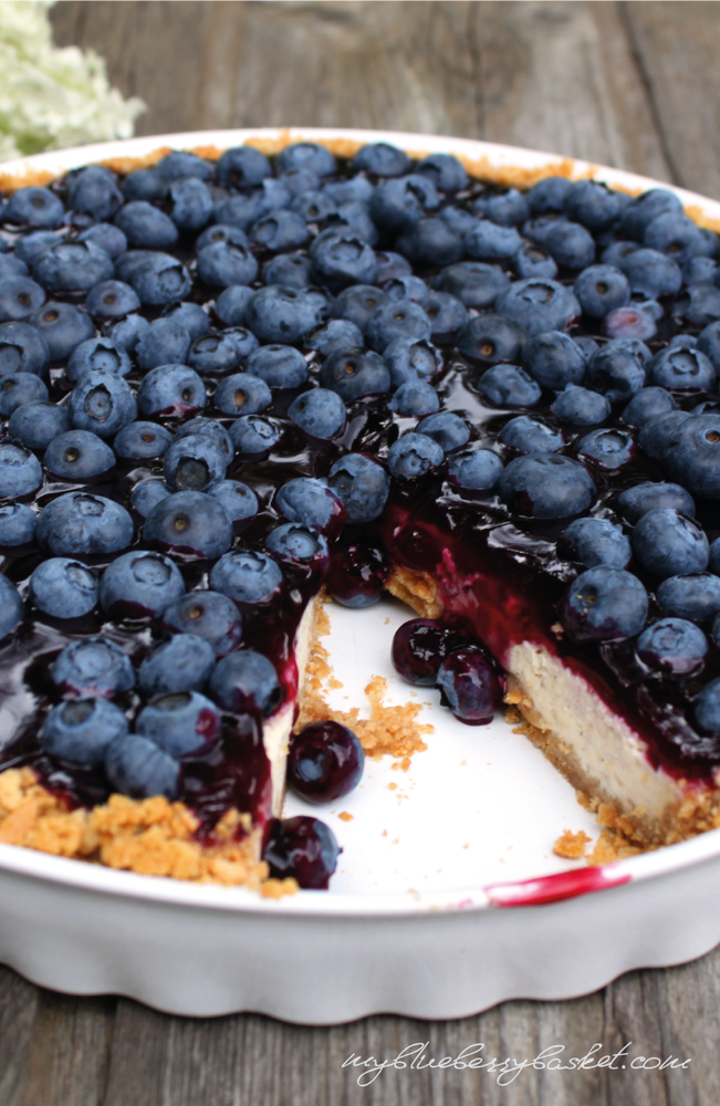Rezeptbild: Cheesecake mit Heidelbeeren