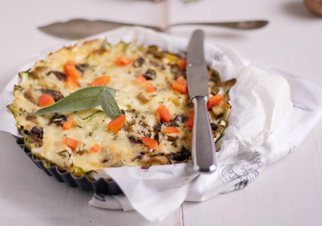 Rezeptbild: Pilz-Zucchini-Auflauf