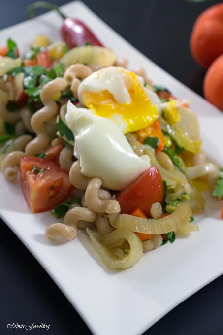 Rezeptbild: Fenchel-Pasta Salat mit Chili und Minze ~ Ein fruchtig, frischer Sommergenuss