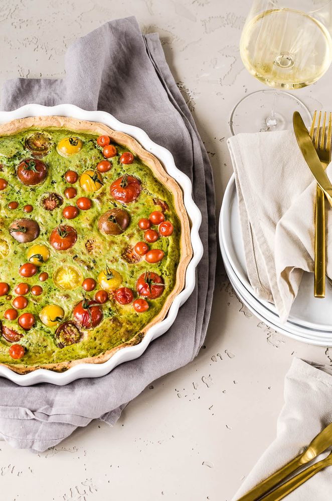 Rezeptbild: Bunte Tomatenquiche