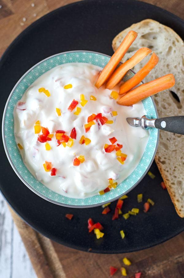 Rezeptbild: cremiger Paprika-Dip