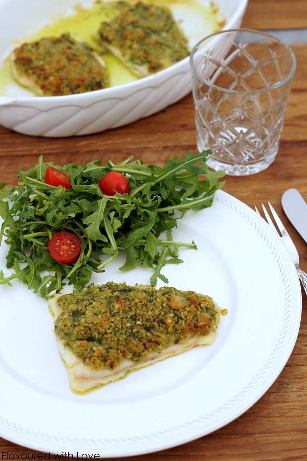 Rezeptbild: Kabeljau mit Bärlauchkruste