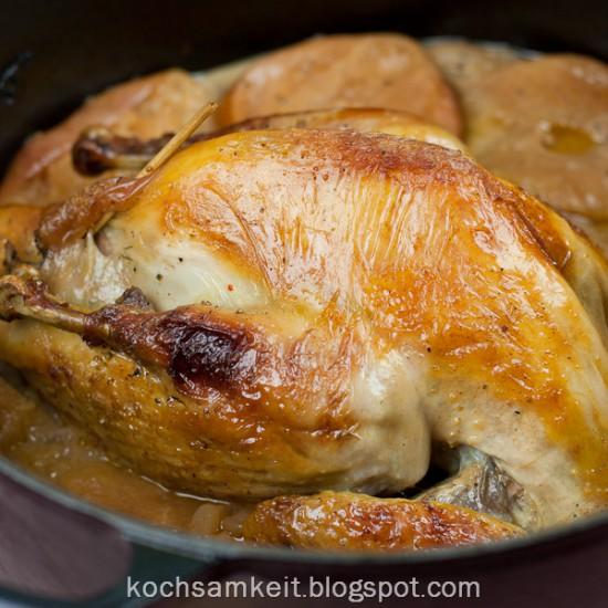 Rezeptbild: normannisches Perlhuhn
