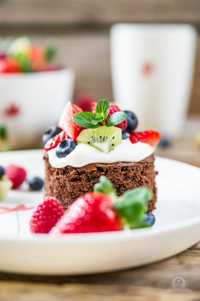 Rezeptbild: Tutti Frutti Brownie Cakes