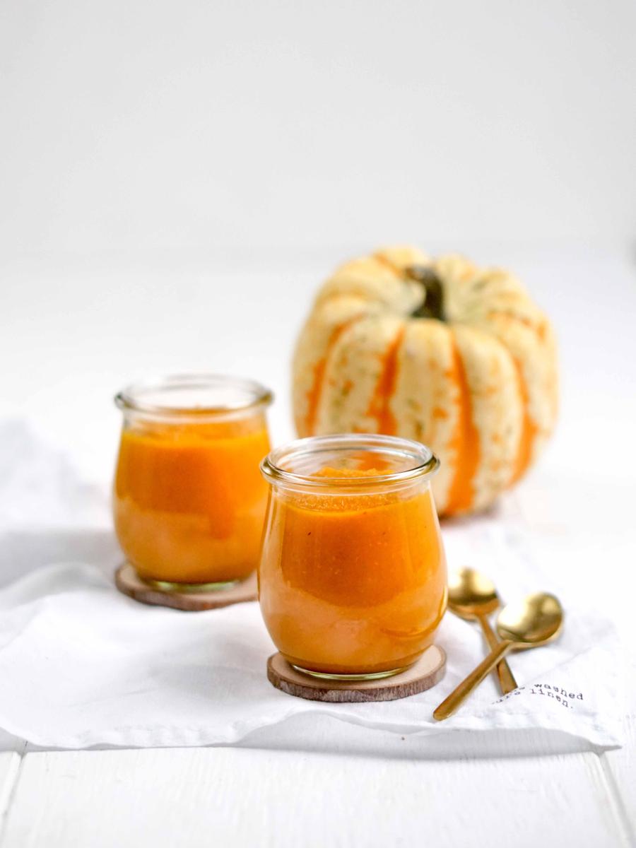 Rezeptbild: Kürbis Apfel Marmelade – gesund und zuckerfrei fürs Frühstück