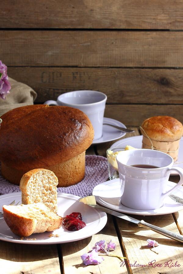 Rezeptbild: Französisch vanillige Vollkorn-Brioche