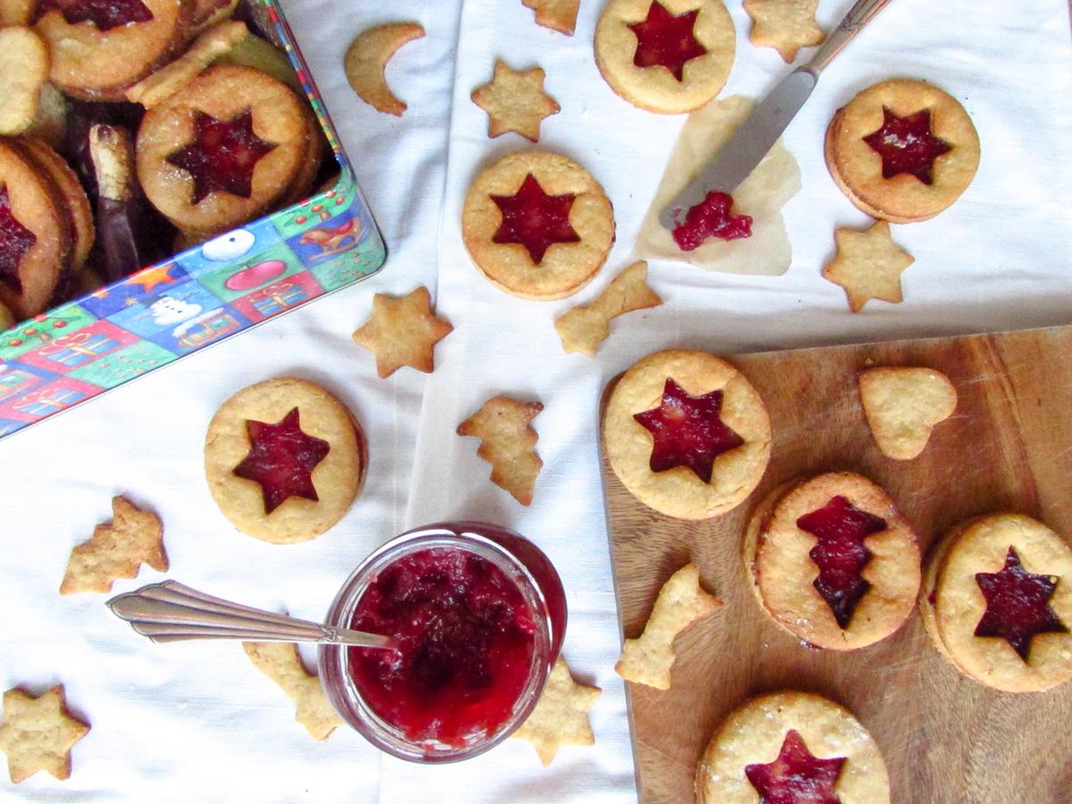 Rezeptbild: Erdnussplätzchen Linzer Art