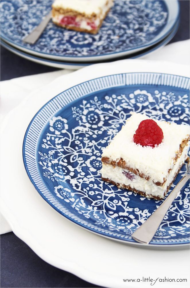 Rezeptbild: Schnelle Butterkeks-Quark-Schnitten