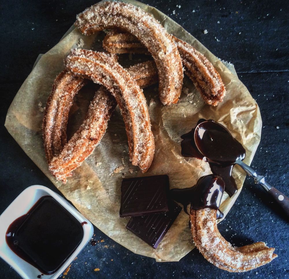 Rezeptbild: Churros mit Schokoladensauce
