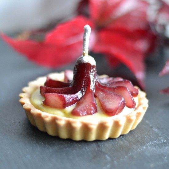 Rezeptbild: Tartelette mit Birne in Holunder