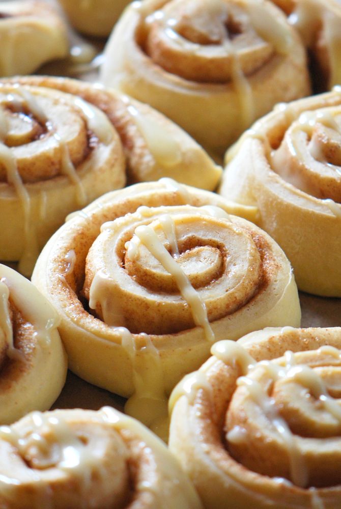 Rezeptbild: Zimtschnecken mit Quark-Hefeteig