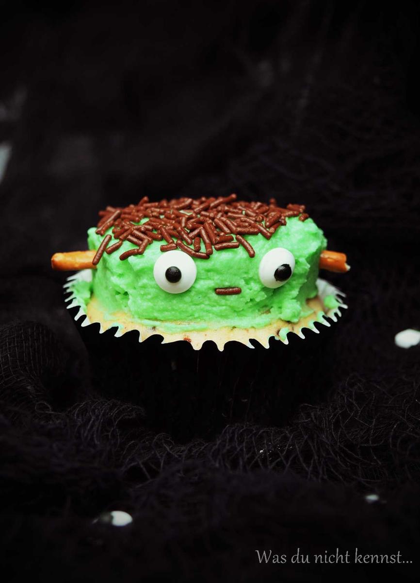 Rezeptbild: Frankenstein-Bananen-Cupcakes