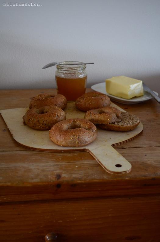 Rezeptbild: Multigrain Sourdough Bagels
