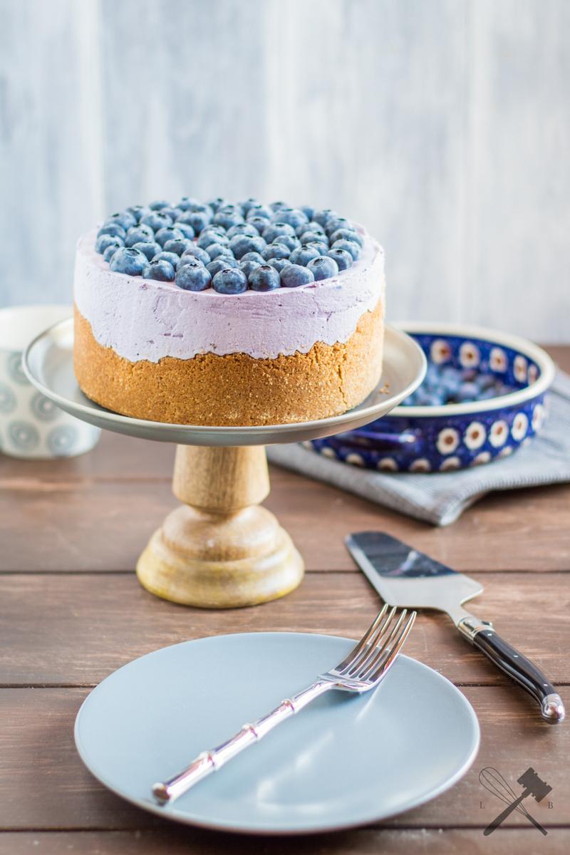 Rezeptbild: No-Bake Heidelbeer Cheesecake