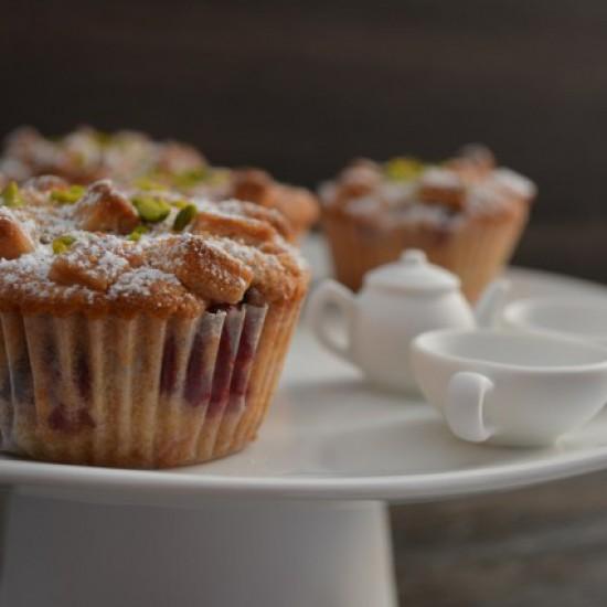 Rezeptbild: Marzipan Kirsch Muffins