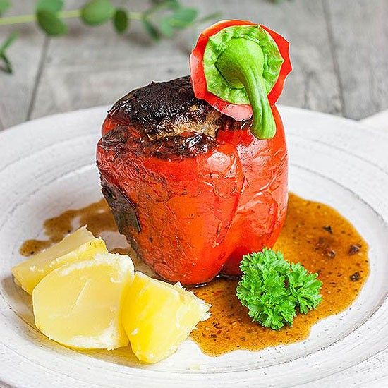 Rezeptbild: Gefüllte Paprika mit Hackfleisch à la Mama