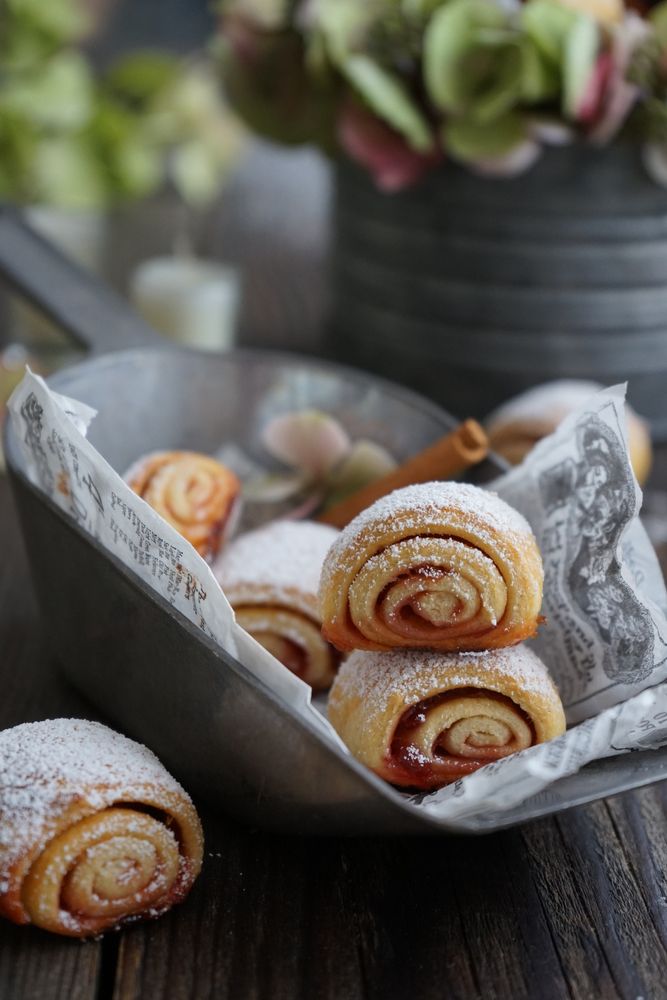 Rezeptbild: Pflaumenmus Zimt Röllchen