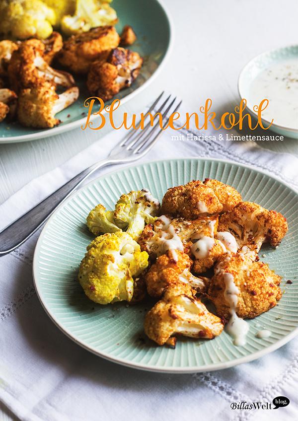 Rezeptbild: Blumenkohl mit Harissa und Limettensauce