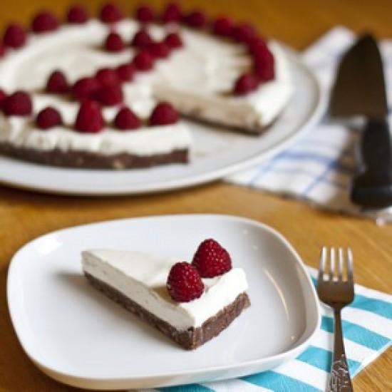Rezeptbild: Nutella Kuchen mit Joghurt Sahne Creme