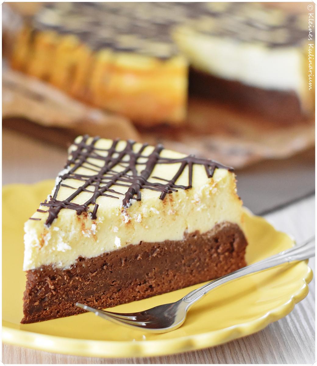 Rezeptbild: Cheesecake mit Brownieboden