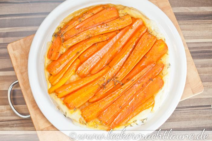 Rezeptbild: Möhren Tarte Tatin