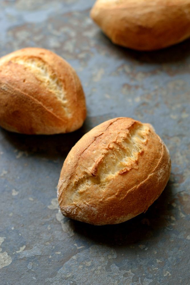 Rezeptbild: "No Knead" Weizensemmeln mit Biga