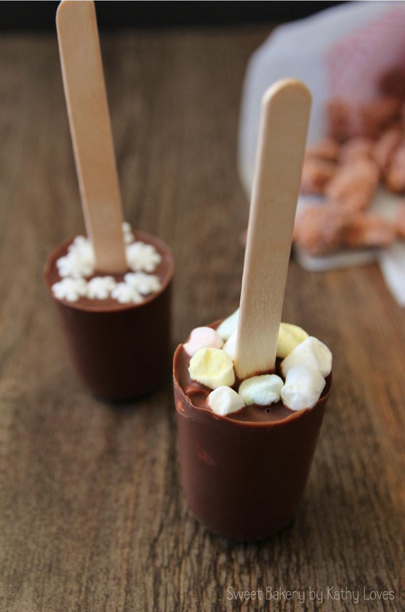 Rezeptbild: Trinkschokolade am Stiel [DIY]