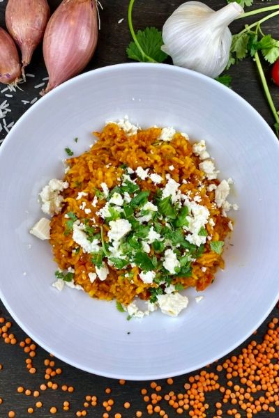 Rezeptbild: Einfaches rote Linsen-Curry