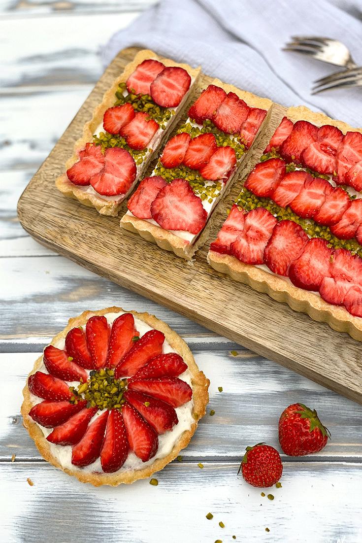 Rezeptbild: Erdbeer-Schmand-Tarte