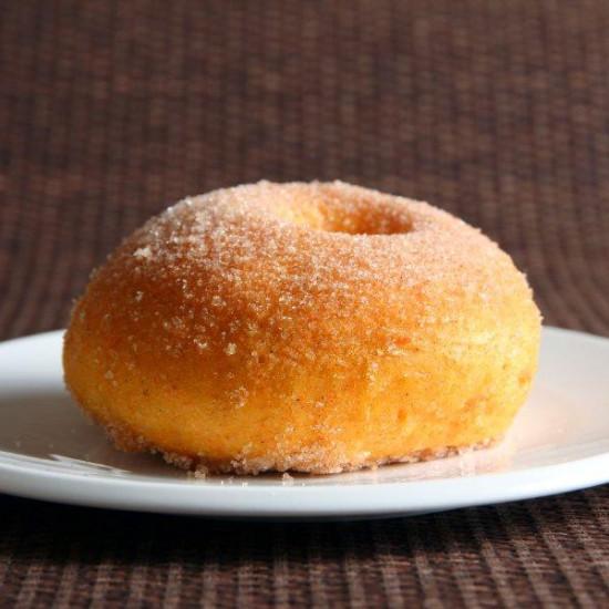 Rezeptbild: Zimtdonuts aus Suesskartoffeln