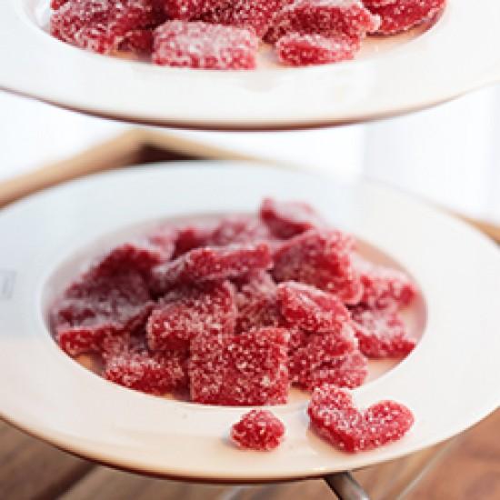 Rezeptbild: Erdbeer-Gelee-Drops