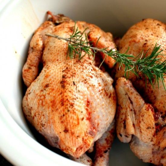 Rezeptbild: Poularde aus dem Slow Cooker
