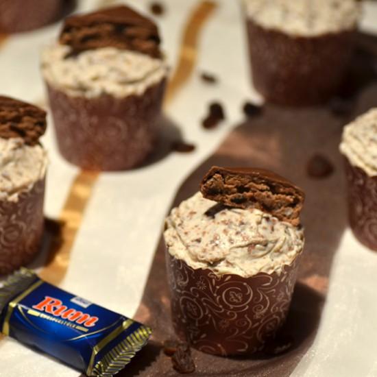 Rezeptbild: Ritter Sport Rum Cupcakes
