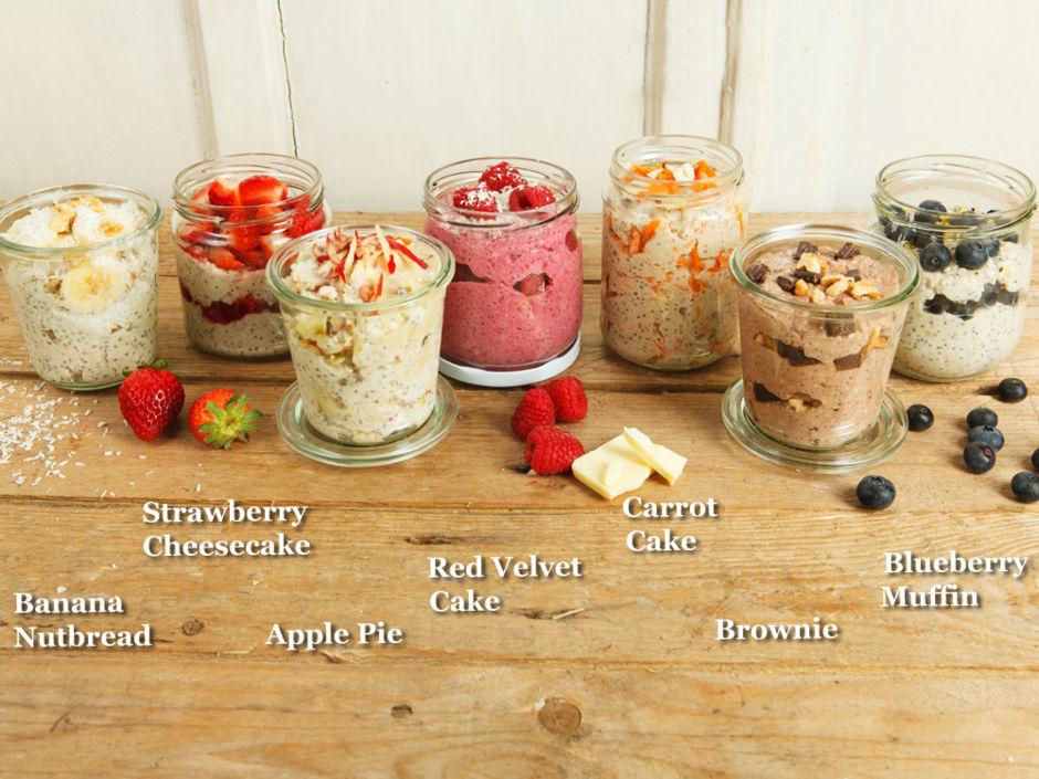 Rezeptbild: 7 Overnight Oats "Made in USA"