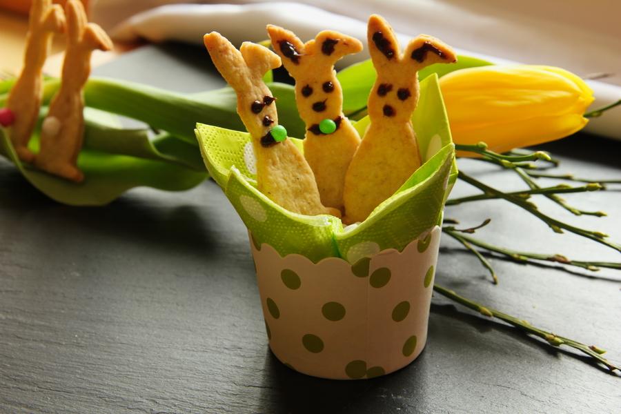 Rezeptbild: Osterhasen-Kekse