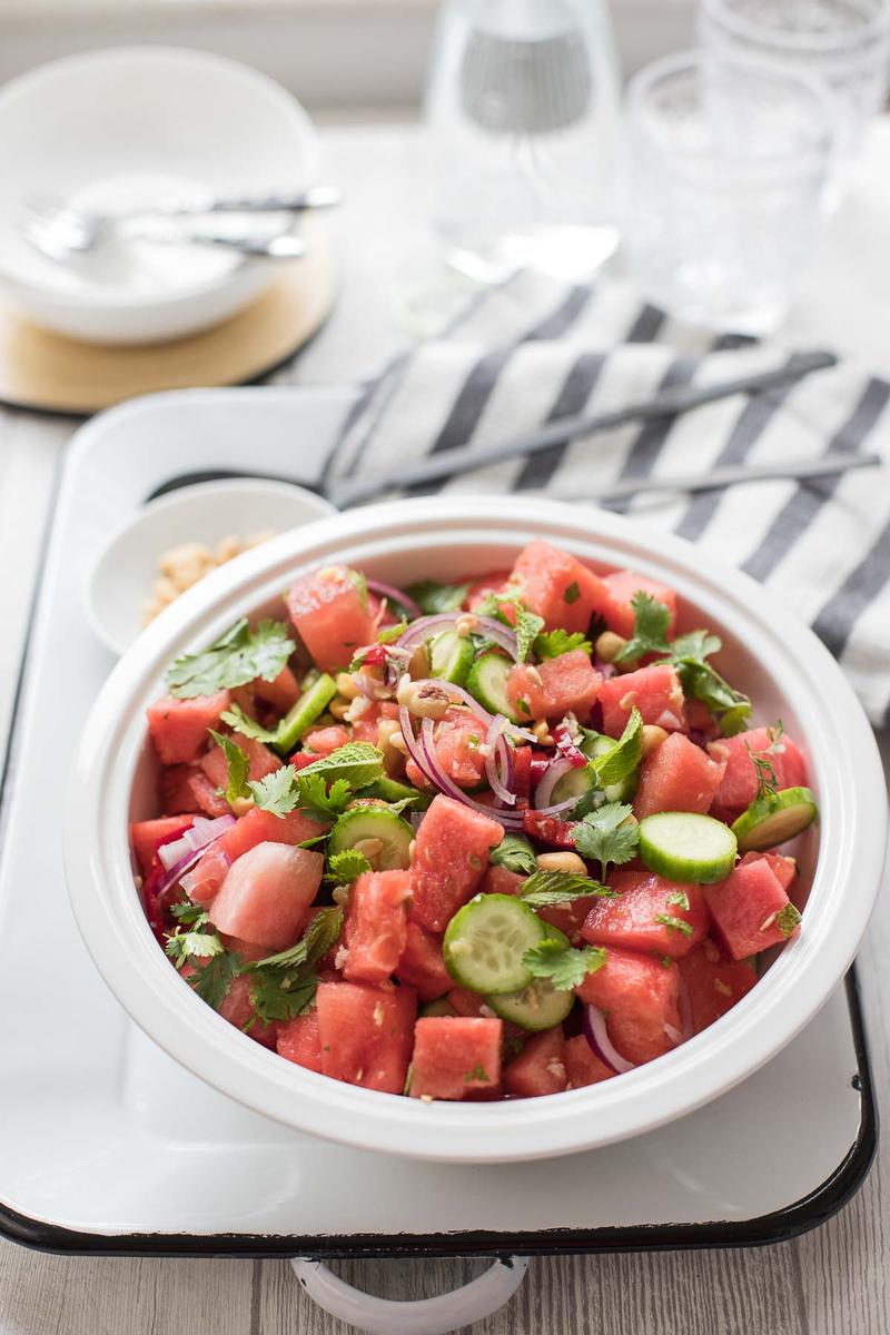 Rezeptbild: Thailändischer Wassermelonen-Salat