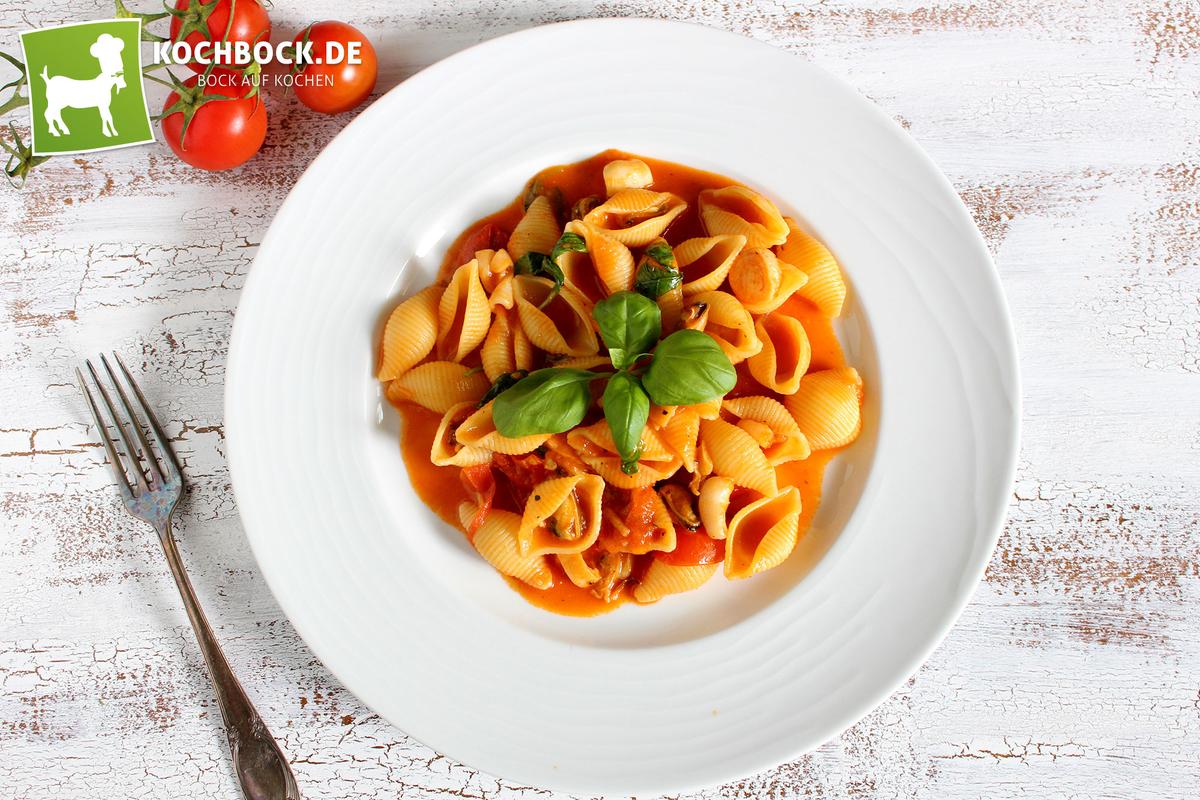 Rezeptbild: Conchiglie mit Meeresfrüchten