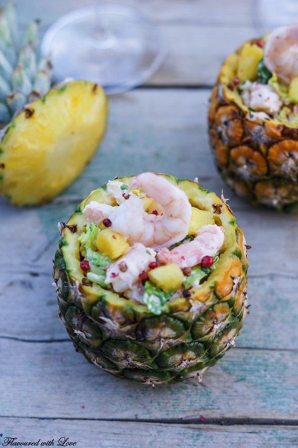 Rezeptbild: Ananas-Garnelen-Cocktail